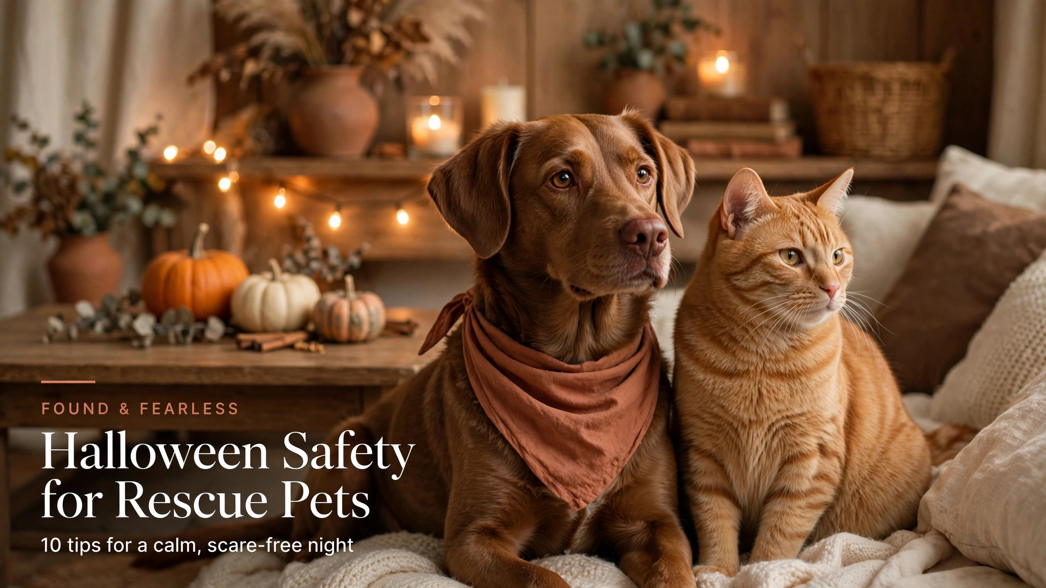Halloween Safety for Rescue Pets: 10 Tips for a Calm, Scare-Free Night