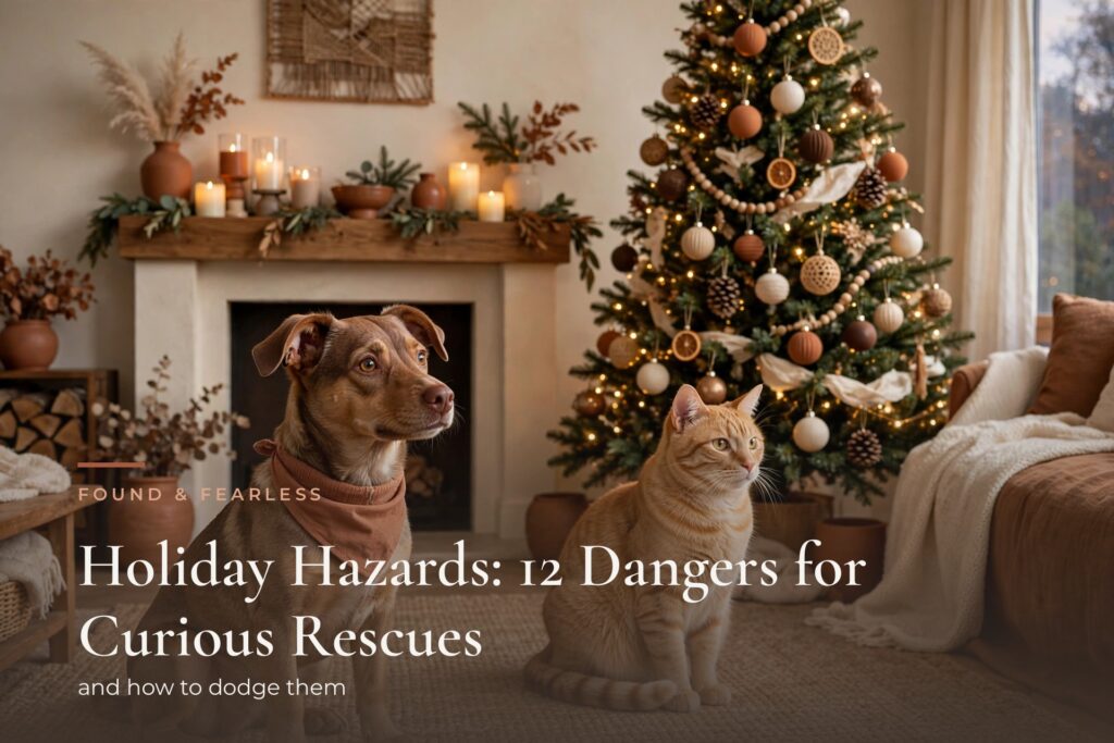 Holiday Hazards: 12 Dangers for Curious Rescues (and How to Dodge Them)